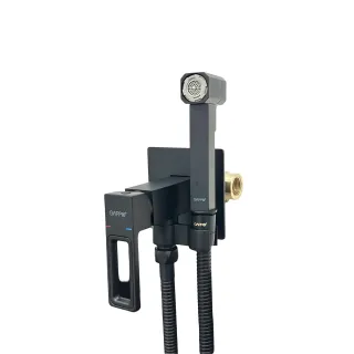 Гигиенический душ со смесителем Gappo G7217-16 чёрный